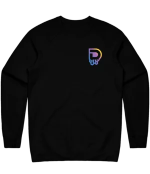 Drip Icon Crewneck - Black