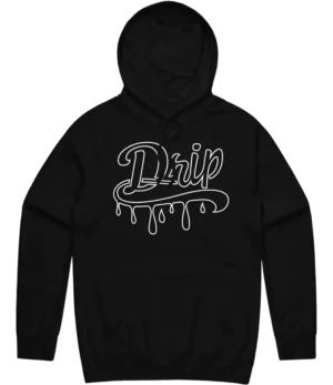 Drip Outline Hoodie - Black